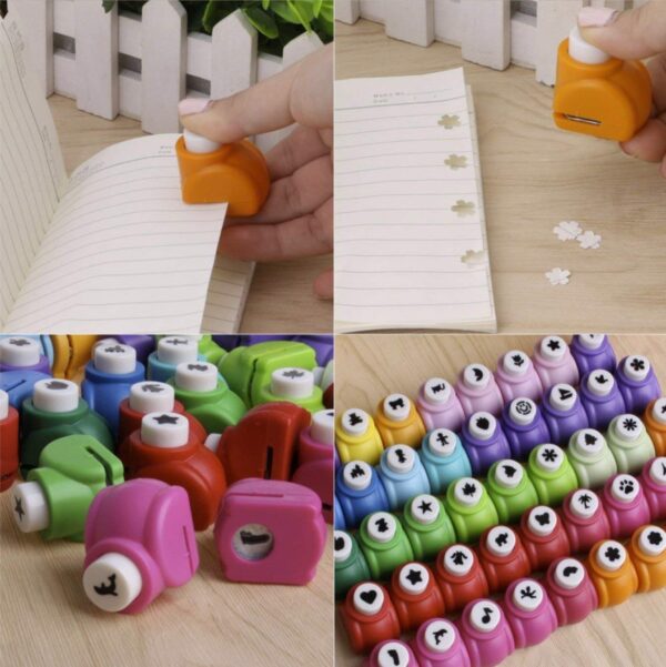 pack of 4 paper crapft puncher