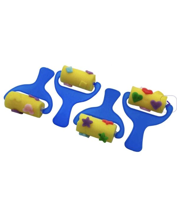 Sponge roller stamp 4 pcs
